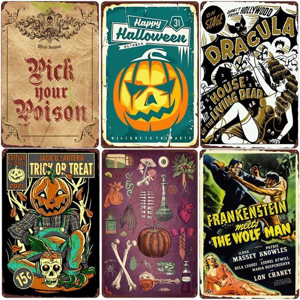 halloween party vintage trick or treat metal tin sign home bedroom club wall decor pumpkin monster poster door decoration
halloween party vintage trick or treat metal tin sign home bedroom club wall decor pumpkin monster poster door decoration