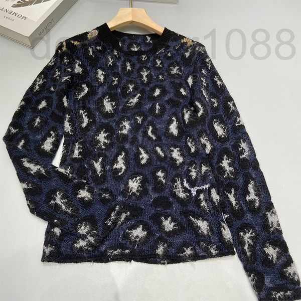 women's sweaters designer leopard print hollow knit round neck long sleeve sweater women's temperament cashmere 2022 new bottoming, White;black
women's sweaters designer leopard print hollow knit round neck long sleeve sweater women's temperament cashmere 2022 new bottoming, White;black
