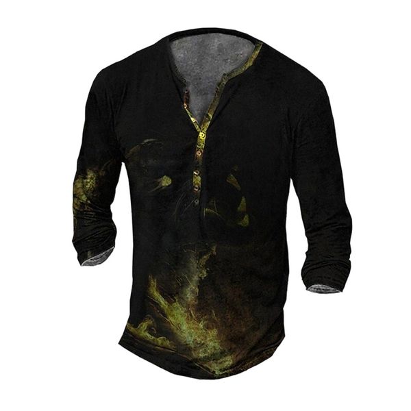 men's henley shirt tee t shirt 3d print graphic animal plus size henley daily sports button-down print long sleeve casual vintage clas, White;black
men's henley shirt tee t shirt 3d print graphic animal plus size henley daily sports button-down print long sleeve casual vintage clas, White;black