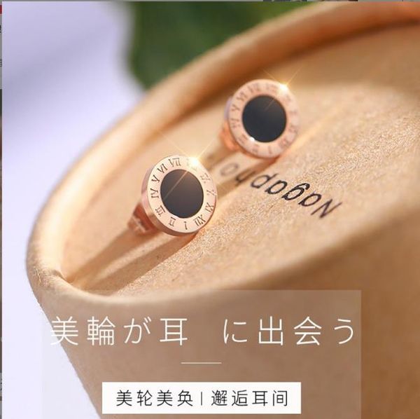 selling digital earrings rose gold titanium steel small dots versatile minority earrings, Silver
selling digital earrings rose gold titanium steel small dots versatile minority earrings, Silver