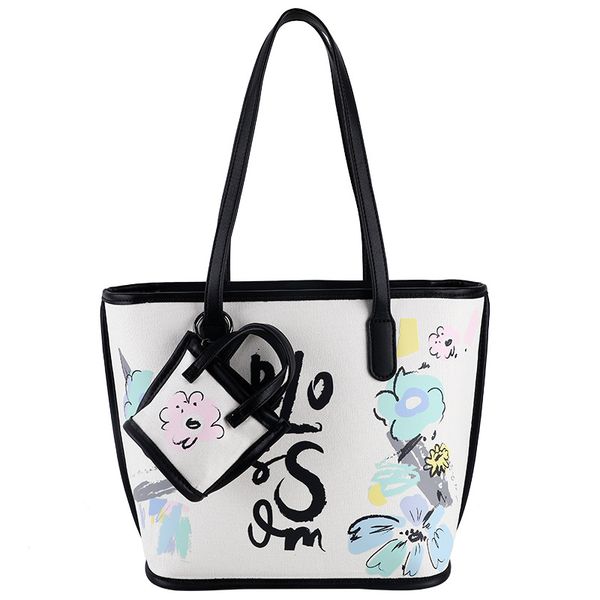designer bags shoulder tote bags with graffiti prints and canvas large capacity 27cm
designer bags shoulder tote bags with graffiti prints and canvas large capacity 27cm