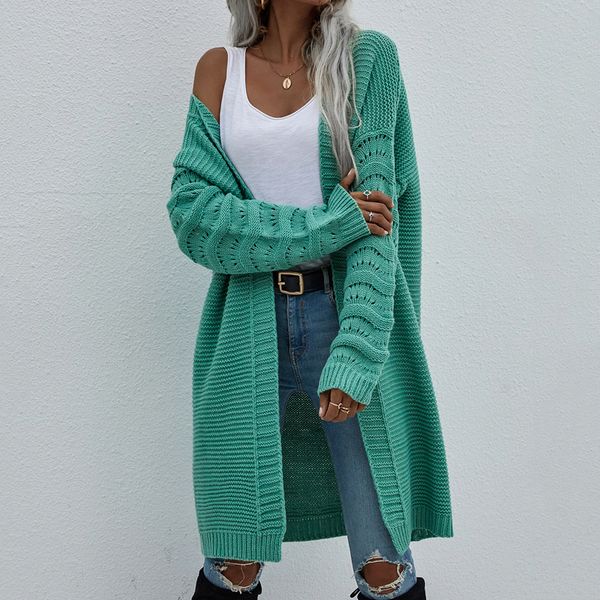 women autumn winter long cardigan fashion drop sleeve solid knitted coats female casual loose jackets elegant office ol cardigan, White;black
women autumn winter long cardigan fashion drop sleeve solid knitted coats female casual loose jackets elegant office ol cardigan, White;black