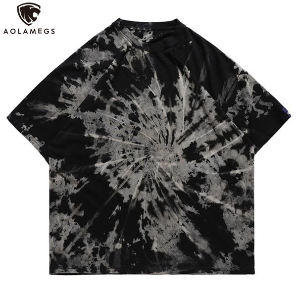 aolamegs men's oversized t-shirts black tie dye print t shirt summer harajuku hip hop loose tees fashion casual streetwear 220706, White;black
aolamegs men's oversized t-shirts black tie dye print t shirt summer harajuku hip hop loose tees fashion casual streetwear 220706, White;black