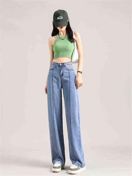 blue thin light jeans women's spring and summer new high-waisted wide-leg straight mopping denim trousers female t220728
blue thin light jeans women's spring and summer new high-waisted wide-leg straight mopping denim trousers female t220728