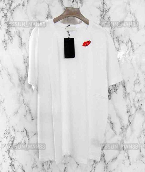 designer luxury spring and summer classic red lip printed slp t shirt fashion mens and womens couples loose crew neck tee, White;black
designer luxury spring and summer classic red lip printed slp t shirt fashion mens and womens couples loose crew neck tee, White;black