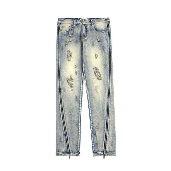 ripped side retro long zipper hole washed jeans pants for male and female straight hip hop baggy denim trousers oversized t220803, Blue
ripped side retro long zipper hole washed jeans pants for male and female straight hip hop baggy denim trousers oversized t220803, Blue