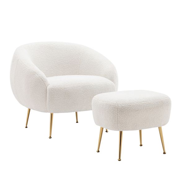 living room furniture modern comfy leisure accent chair, teddy short plush particle velvet armchair with ottoman for livingroom white
living room furniture modern comfy leisure accent chair, teddy short plush particle velvet armchair with ottoman for livingroom white