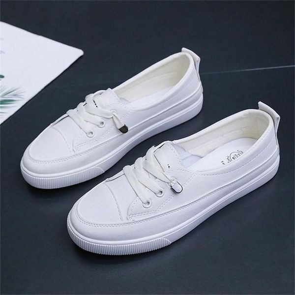 low platform sneakers women shoes female pu leather walking loafers white flat slip on vulcanize casual 220810, Black;white
low platform sneakers women shoes female pu leather walking loafers white flat slip on vulcanize casual 220810, Black;white