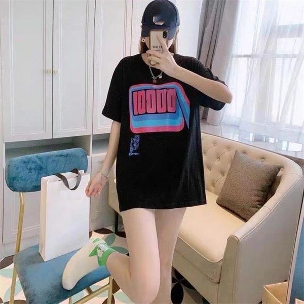designer summer women's t-shirt fashion printed letters short sleeve men's t-shirt plaid couple casual breathable asian size s-xl, White
designer summer women's t-shirt fashion printed letters short sleeve men's t-shirt plaid couple casual breathable asian size s-xl, White