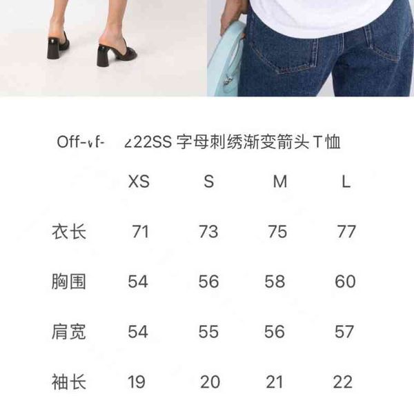 off22ss letter embroidery gradient arrow casual loose cotton pullover round neck short sleeve t-shirt ow for men and women8vpe, White;black
off22ss letter embroidery gradient arrow casual loose cotton pullover round neck short sleeve t-shirt ow for men and women8vpe, White;black