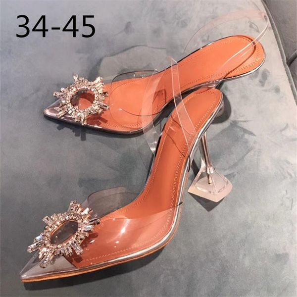 34 45 pvc transparent crystal shoes summer pointed odd heel stiletto ladies sun decoration wild fairy 220721, Black
34 45 pvc transparent crystal shoes summer pointed odd heel stiletto ladies sun decoration wild fairy 220721, Black