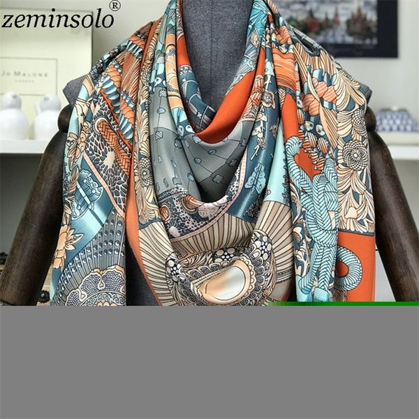 fashion design square silk scarf women foulard printed bandana ladies shawl hijab elegant headband ring scarves wraps 130x130cm 220817, Blue;gray
fashion design square silk scarf women foulard printed bandana ladies shawl hijab elegant headband ring scarves wraps 130x130cm 220817, Blue;gray