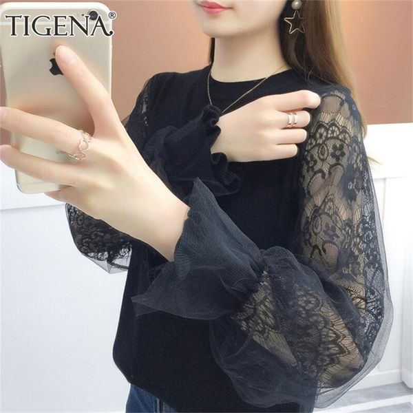 tigena thick velvet warm winter sweater women korean elegant lace long sleeve knitted pullover sweater female jumper knitwear 201222, White;black
tigena thick velvet warm winter sweater women korean elegant lace long sleeve knitted pullover sweater female jumper knitwear 201222, White;black