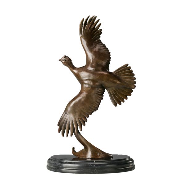 bronze bird spread wings figurine animal statue modern art casting bronze sculpture for office indoor decoration, Silver
bronze bird spread wings figurine animal statue modern art casting bronze sculpture for office indoor decoration, Silver