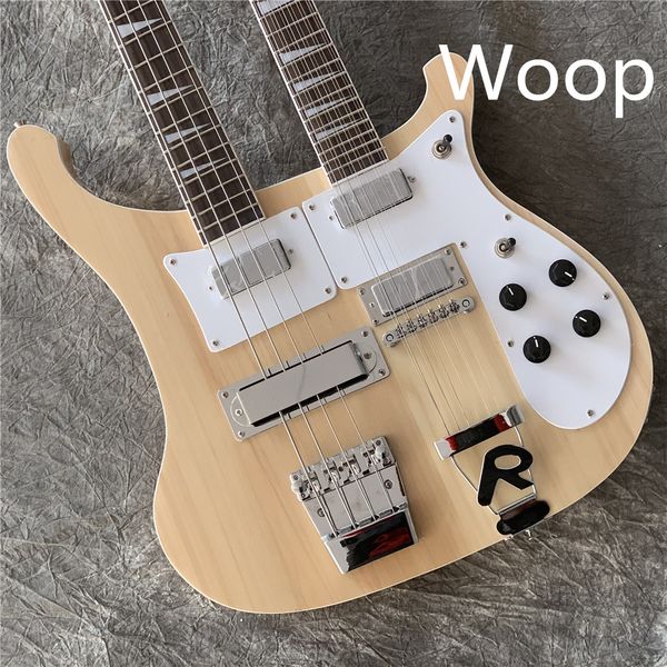 in stock factory custom 6and4 strings nature body double neck electric bass guitar chrome hardware provide customized service
in stock factory custom 6and4 strings nature body double neck electric bass guitar chrome hardware provide customized service