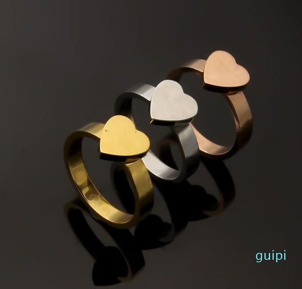 2022 new extravagant simple heart love ring gold silver rose colors stainless steel couple rings fashion women designer jewelry
2022 new extravagant simple heart love ring gold silver rose colors stainless steel couple rings fashion women designer jewelry