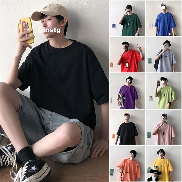 privathinker 2020 men solid short sleeve tshirts men s korean summer colorful tee t shirts male o neck clothes oversize s 5xl lj200827, White;black
privathinker 2020 men solid short sleeve tshirts men s korean summer colorful tee t shirts male o neck clothes oversize s 5xl lj200827, White;black