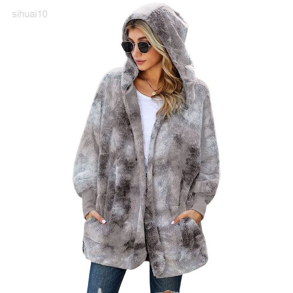 women hooded fuzzy vest fleece 2021 winter jacket open front with pokets l220725, Black
women hooded fuzzy vest fleece 2021 winter jacket open front with pokets l220725, Black