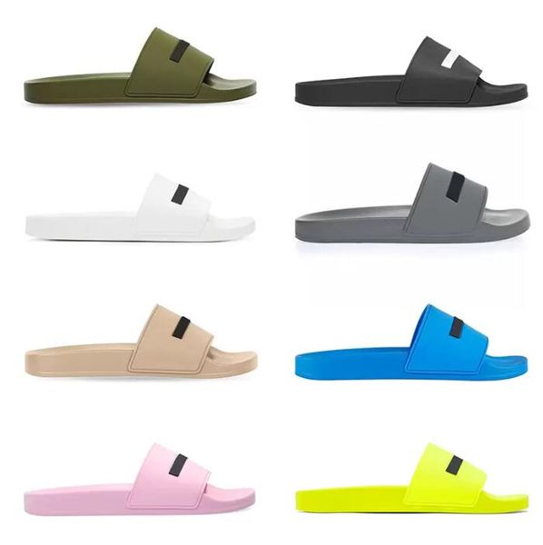 men women designer slippers summer pool slides black fluo green white cool grey beige blue pink khaki mens rubber sandals paris shoes size 3
men women designer slippers summer pool slides black fluo green white cool grey beige blue pink khaki mens rubber sandals paris shoes size 3