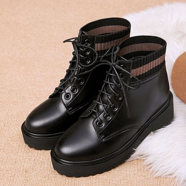 women winter boots shoes platform 2022 new genuine leather large size 41 42 43 women ankle boots wool warm non-slip boots ladies, Black
women winter boots shoes platform 2022 new genuine leather large size 41 42 43 women ankle boots wool warm non-slip boots ladies, Black