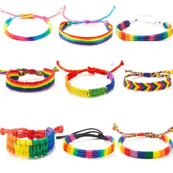 minimalist handmade braided strand lgbt bracelet charms rainbow for men women, Black
minimalist handmade braided strand lgbt bracelet charms rainbow for men women, Black
