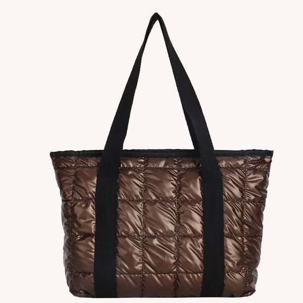 space padded women shoulder bags for winter fashion large capacity black handbags designer nylon cotton warm tote solid 220512, Black;red
space padded women shoulder bags for winter fashion large capacity black handbags designer nylon cotton warm tote solid 220512, Black;red