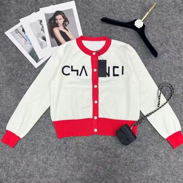 clothes womens t-shirt women clothing designer knits slim cardigan sweater long sleeve round neck button with letter tees red black s-xl, White
clothes womens t-shirt women clothing designer knits slim cardigan sweater long sleeve round neck button with letter tees red black s-xl, White