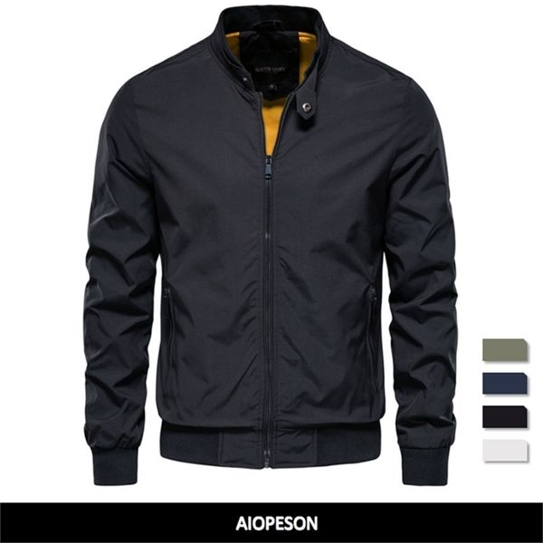 aiopeson solid color baseball jacket men casual stand collar bomber mens jackets autumn slim fit jackets for men 220811, Black;brown
aiopeson solid color baseball jacket men casual stand collar bomber mens jackets autumn slim fit jackets for men 220811, Black;brown