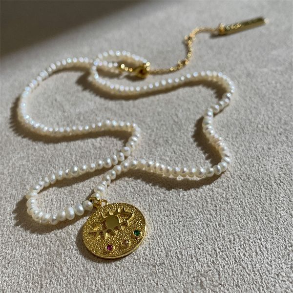 wind natural fresh water pearl necklace female light luxury high sense gold coin devil's eye clavicle chain neck, Silver
wind natural fresh water pearl necklace female light luxury high sense gold coin devil's eye clavicle chain neck, Silver