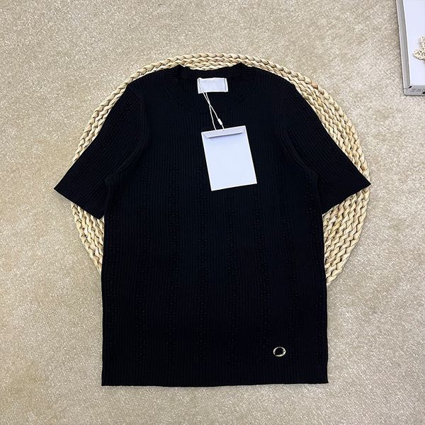 228 2022 runway spring brand same style sweater short sleeve crew neck white fashion pullover striped clothes womens xue, White;black
228 2022 runway spring brand same style sweater short sleeve crew neck white fashion pullover striped clothes womens xue, White;black