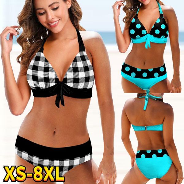 women's swimwear women swimsuit lattice print bikini set two pieces tankinis female summer brazilian monokini plus size, White;black
women's swimwear women swimsuit lattice print bikini set two pieces tankinis female summer brazilian monokini plus size, White;black