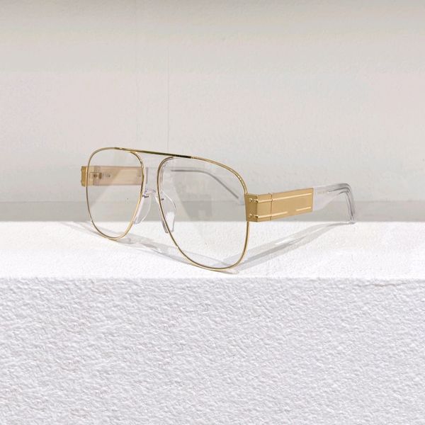 oversize gold pilot sunglasses clear lens sport glasses fashion outdoor glasses eyewear with box, White;black