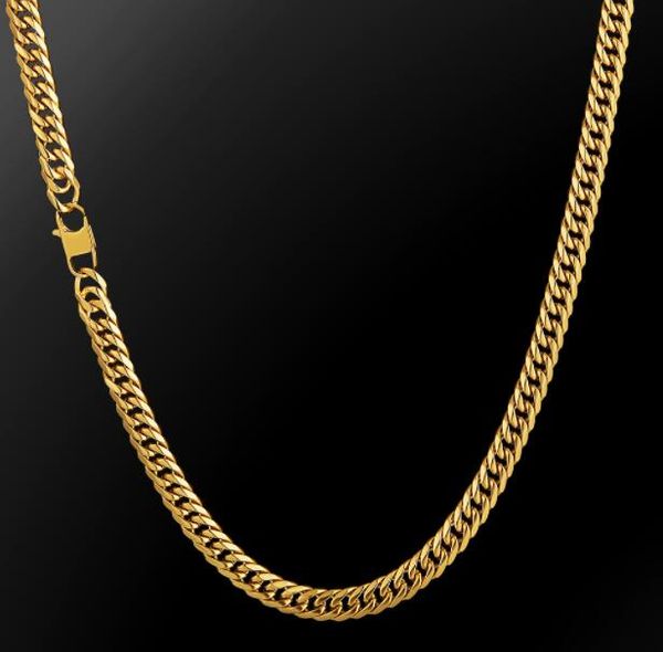 18k plated hip hop 6mm chains six sided grinding cuban gold necklace 51cm for men, Silver
18k plated hip hop 6mm chains six sided grinding cuban gold necklace 51cm for men, Silver