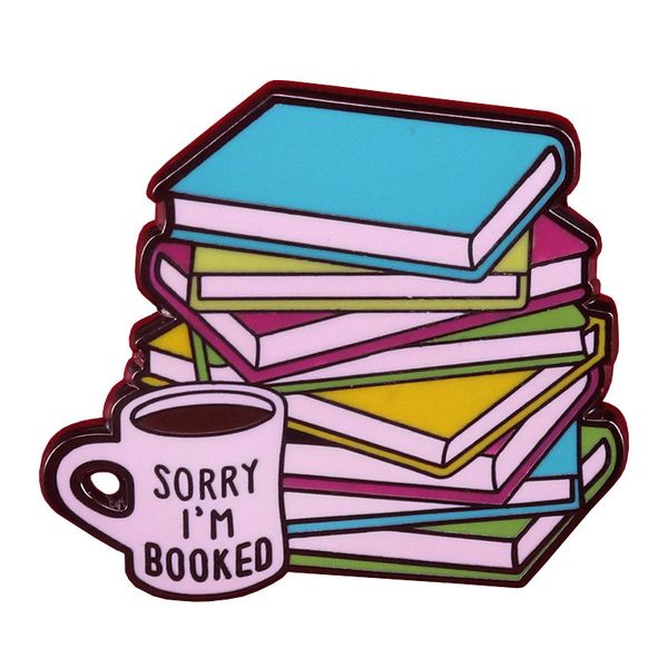 sorry i'm booked bookworm cartoon enamel brooch pin backpack hat bag jeans jacket lapel pins badges fashion jewelry accessories, Blue
sorry i'm booked bookworm cartoon enamel brooch pin backpack hat bag jeans jacket lapel pins badges fashion jewelry accessories, Blue