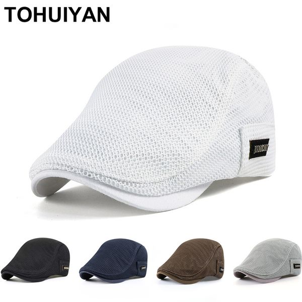 summer mens hats breathable mesh sboy caps outdoor gorro hombre boina golf hat fashion solid flat cap for women 220616, Blue;gray
summer mens hats breathable mesh sboy caps outdoor gorro hombre boina golf hat fashion solid flat cap for women 220616, Blue;gray