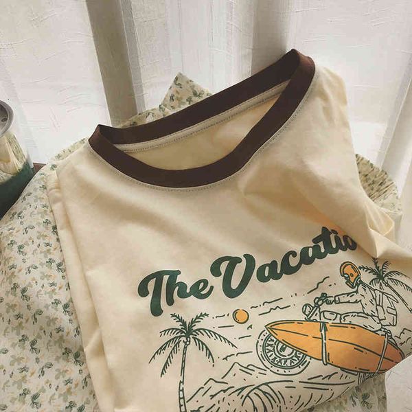 women's t-shirt 2022 color blocking round neck printed loose short sleeve t-shirt women's summer versatile college pullover g0o2, White
women's t-shirt 2022 color blocking round neck printed loose short sleeve t-shirt women's summer versatile college pullover g0o2, White