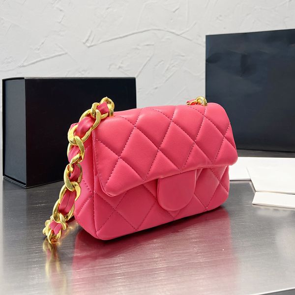 france 22p classic mini flap quilted thick chain bags luxury designer large capacity handbags gold metal hardware turn lock purse womens out
france 22p classic mini flap quilted thick chain bags luxury designer large capacity handbags gold metal hardware turn lock purse womens out