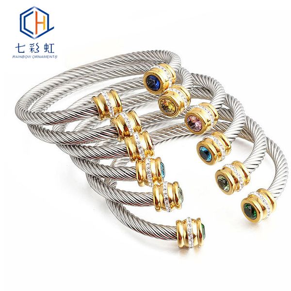 luxury brand multi twisted cable wire bangle for women fashion gold cuff men bracelet vintage simple designer pulseiras 617195211329, Black
luxury brand multi twisted cable wire bangle for women fashion gold cuff men bracelet vintage simple designer pulseiras 617195211329, Black