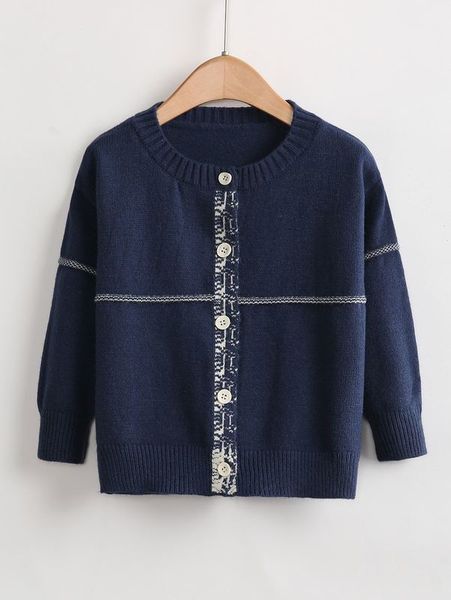 toddler boys graphic pattern cardigan she, Blue