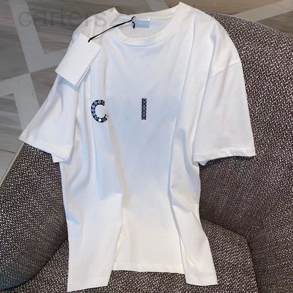 women's t-shirt designer 22s spring and summer new ce rivet letter printing simple solid color loose round neck short sleeve t-shirt kw, White
women's t-shirt designer 22s spring and summer new ce rivet letter printing simple solid color loose round neck short sleeve t-shirt kw, White