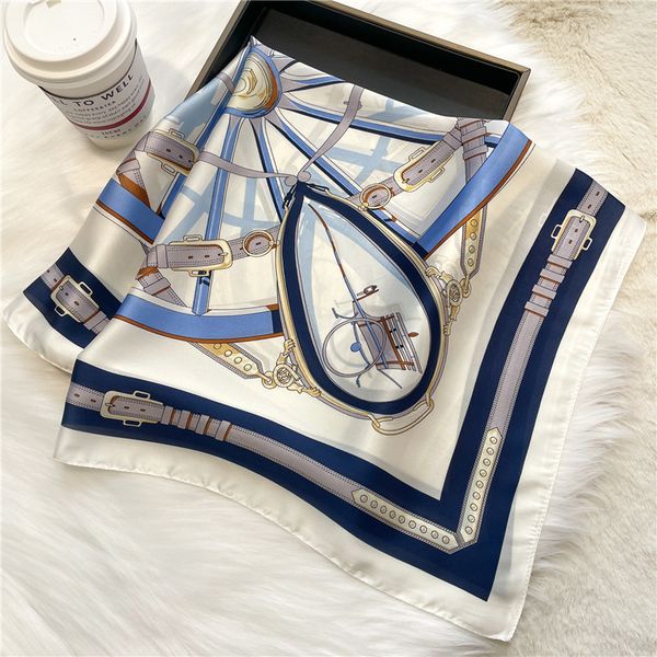 luxury chain small square towel 70cm imitated silk scarves new womens spring and summer travel decorative scarf shawl scarf, Blue;gray
luxury chain small square towel 70cm imitated silk scarves new womens spring and summer travel decorative scarf shawl scarf, Blue;gray