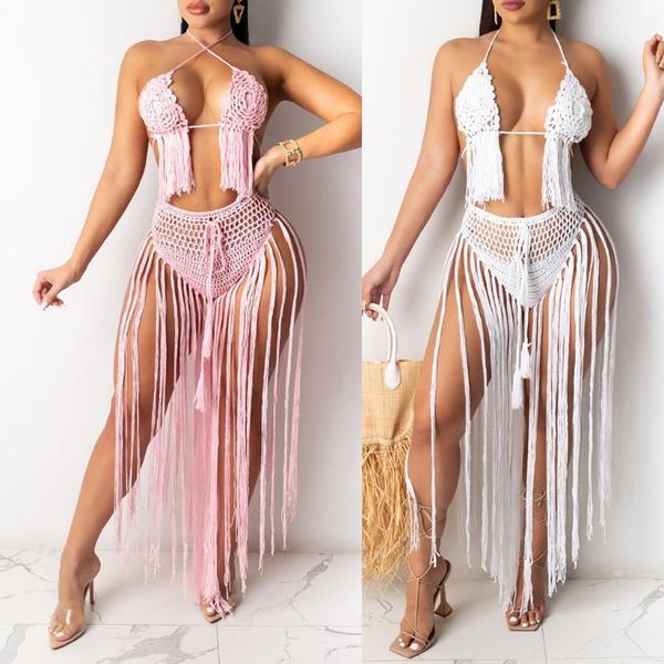 suit women swimwear hand knitted swimsuit crochet summer beach skirt tassel wear very aa, White;black
suit women swimwear hand knitted swimsuit crochet summer beach skirt tassel wear very aa, White;black