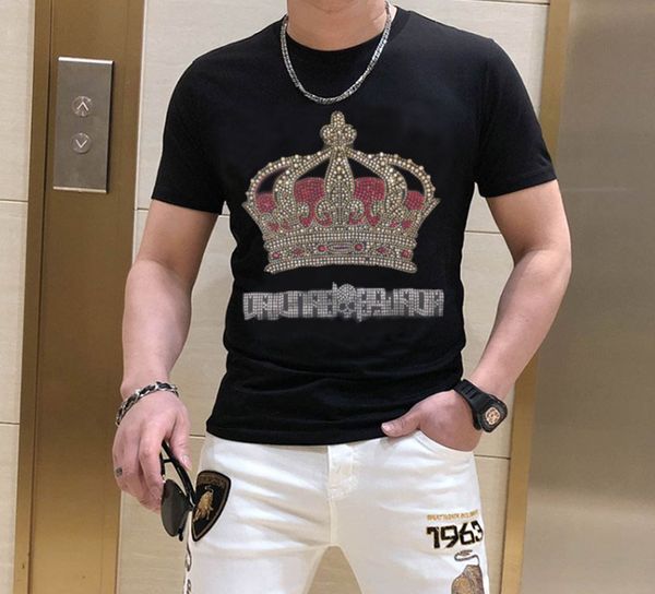 new 2022 men's t-shirts design drilling t-shirt men's black cotton short tshirt rhinestone tees shirt male shining lights 118, White;black
new 2022 men's t-shirts design drilling t-shirt men's black cotton short tshirt rhinestone tees shirt male shining lights 118, White;black