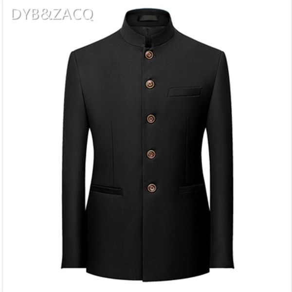 dyb&zacq men's business casual fashion standing collar mao suit jacket slim large size formal dress suit jacket male 5xl 6xl 4xl 220409, White;black
dyb&zacq men's business casual fashion standing collar mao suit jacket slim large size formal dress suit jacket male 5xl 6xl 4xl 220409, White;black