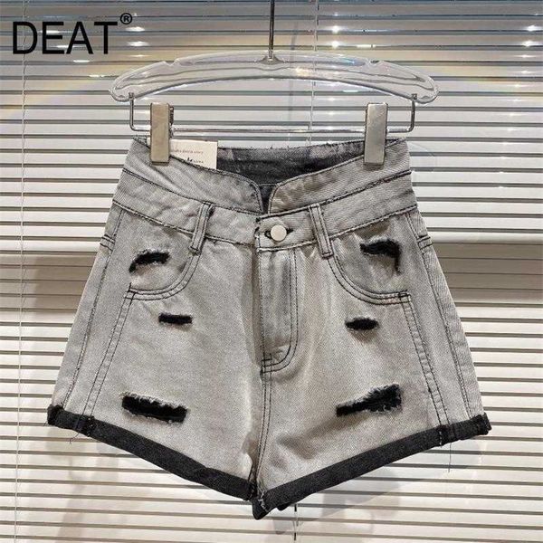 deat women dilapidated holes old wash water craftsmanship streetwear denim shorts high waist fashion spring summer 210709, White;black
deat women dilapidated holes old wash water craftsmanship streetwear denim shorts high waist fashion spring summer 210709, White;black