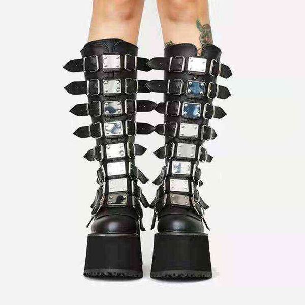 winter 2022 designer boots new fashion thick bottom and high heels women boot metal buckles woman shoes y220816, Black
winter 2022 designer boots new fashion thick bottom and high heels women boot metal buckles woman shoes y220816, Black