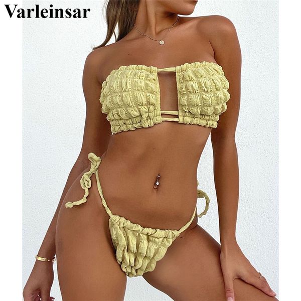 pleated bandeau bikini female swimsuit women swimwear two-pieces bikini set strapless brazilian bather bathing suit swim v3276, White;black
pleated bandeau bikini female swimsuit women swimwear two-pieces bikini set strapless brazilian bather bathing suit swim v3276, White;black