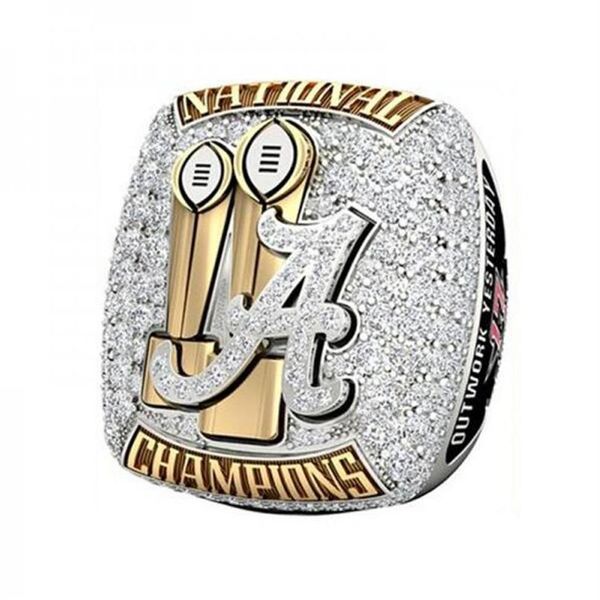 fashion alabama 2018 crimson tide national football championship ring with wooden box souvenir men fan gift 2019 20201778, Golden;silver
fashion alabama 2018 crimson tide national football championship ring with wooden box souvenir men fan gift 2019 20201778, Golden;silver
