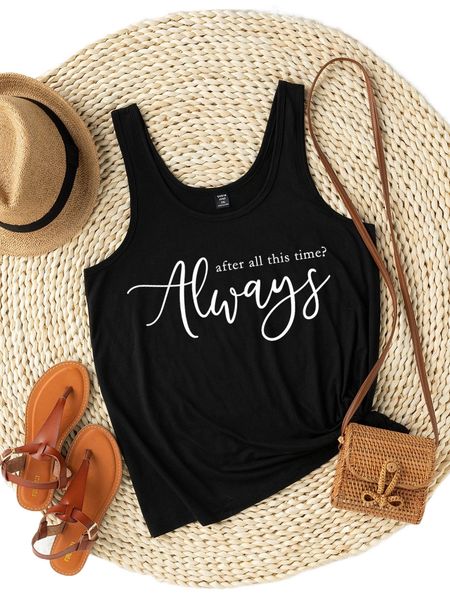 plus slogan graphic tank q5c8#, Black