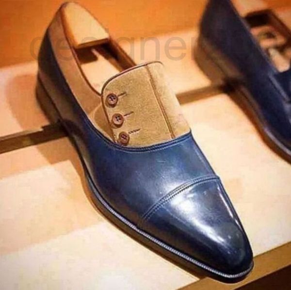 dress shoes designer men's shoes pu leather splicing suede button business dress men's low heel large size 38-48 british style ylp, Black
dress shoes designer men's shoes pu leather splicing suede button business dress men's low heel large size 38-48 british style ylp, Black